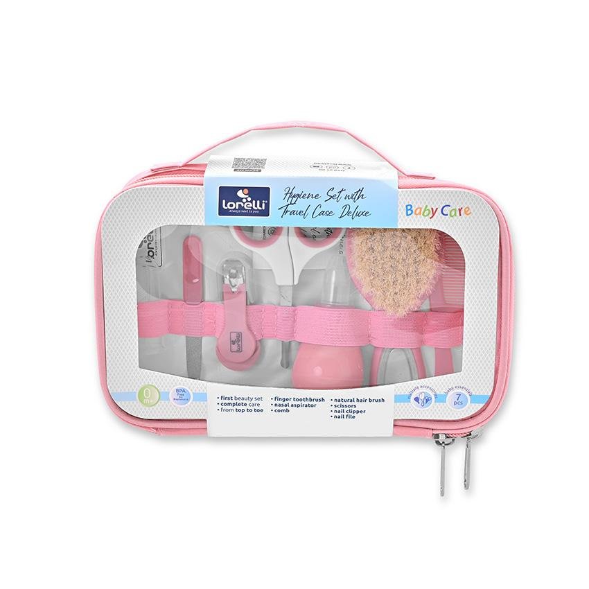Set de ingrijire bebelusi 7 produse esentiale 0 luni+ pink – imaginea 2