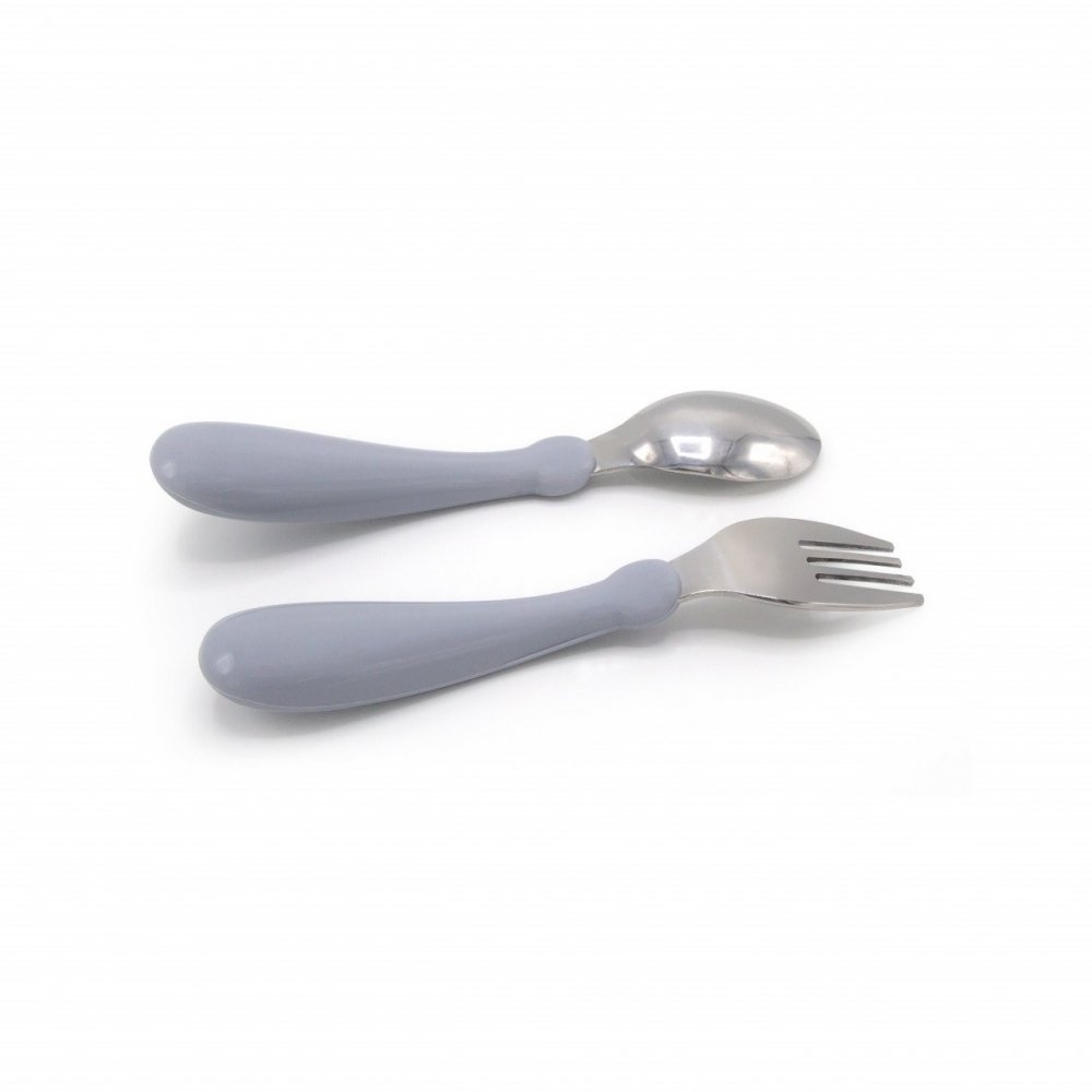 Set tacamuri din inox pentru copii BabyJem Gri – imaginea 3