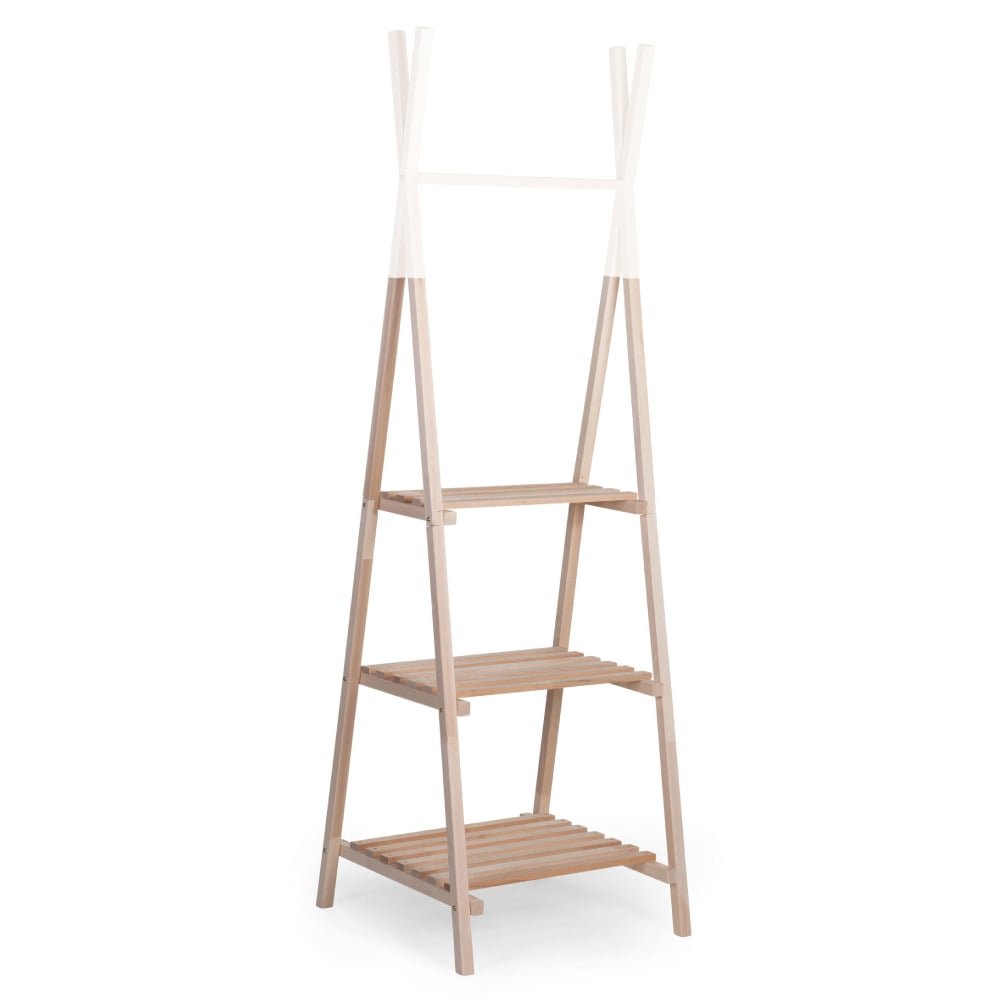 Suport haine Tipi Childhome 60x60x197.3 cm lemn natural alb – imaginea 5