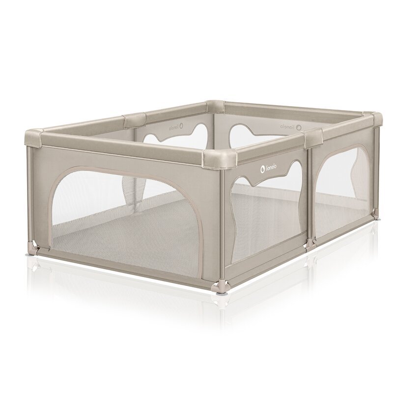 Tarc de joaca copii Lionelo Willow 127 x 187 cm bej – imaginea 2