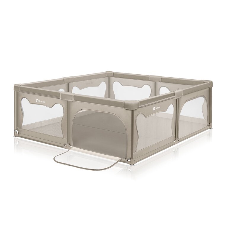 Tarc de joaca copii Lionelo Willow XL 180 x 200 cm pliere compacta bej – imaginea 2