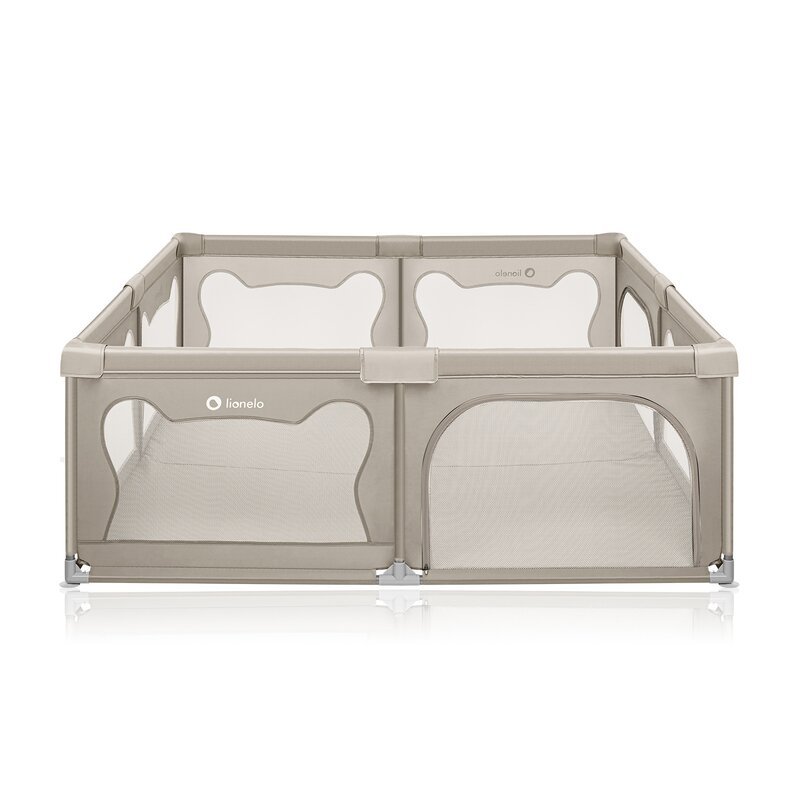 Tarc de joaca copii Lionelo Willow XL 180 x 200 cm pliere compacta bej – imaginea 3