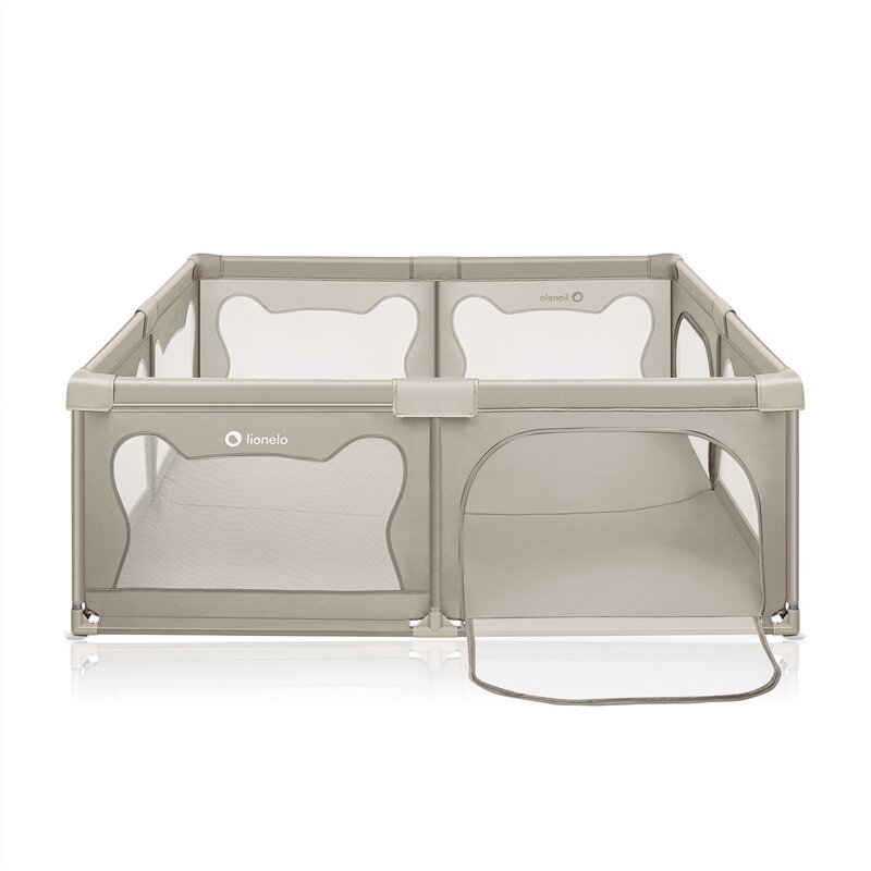 Tarc de joaca copii Lionelo Willow XL 180 x 200 cm pliere compacta bej – imaginea 4