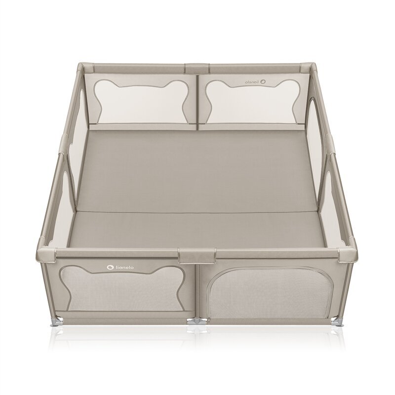 Tarc de joaca copii Lionelo Willow XL 180 x 200 cm pliere compacta bej – imaginea 5