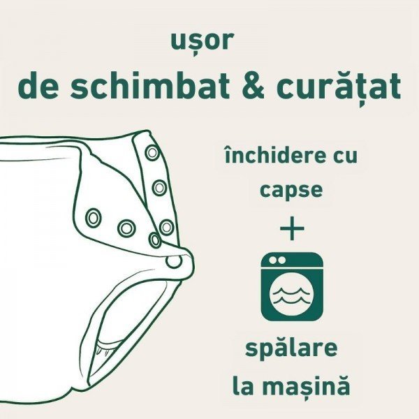Slip copii eco SPF 50+ refolosibil cu capse Green Sprouts by iPlay Tea Turtle 4T – imaginea 4