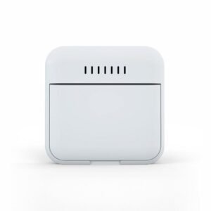 Termometru si higrometru digital AirBi smile de camera ecran LCD suport expandabil cu magnet alb BI1040