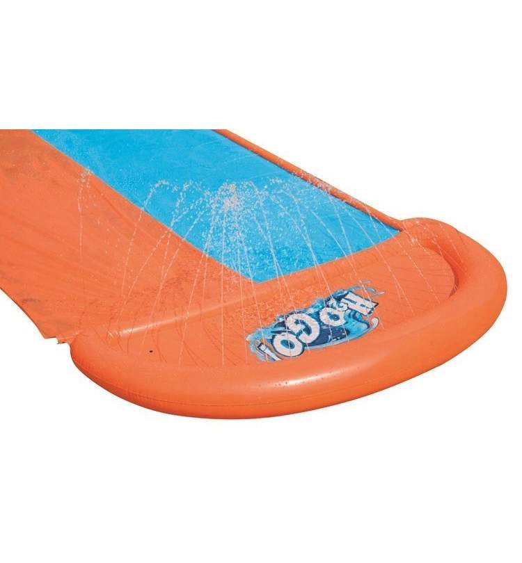 Tobogan de apa cu pista dubla de alunecare 448 cm BlueOrange – imaginea 4