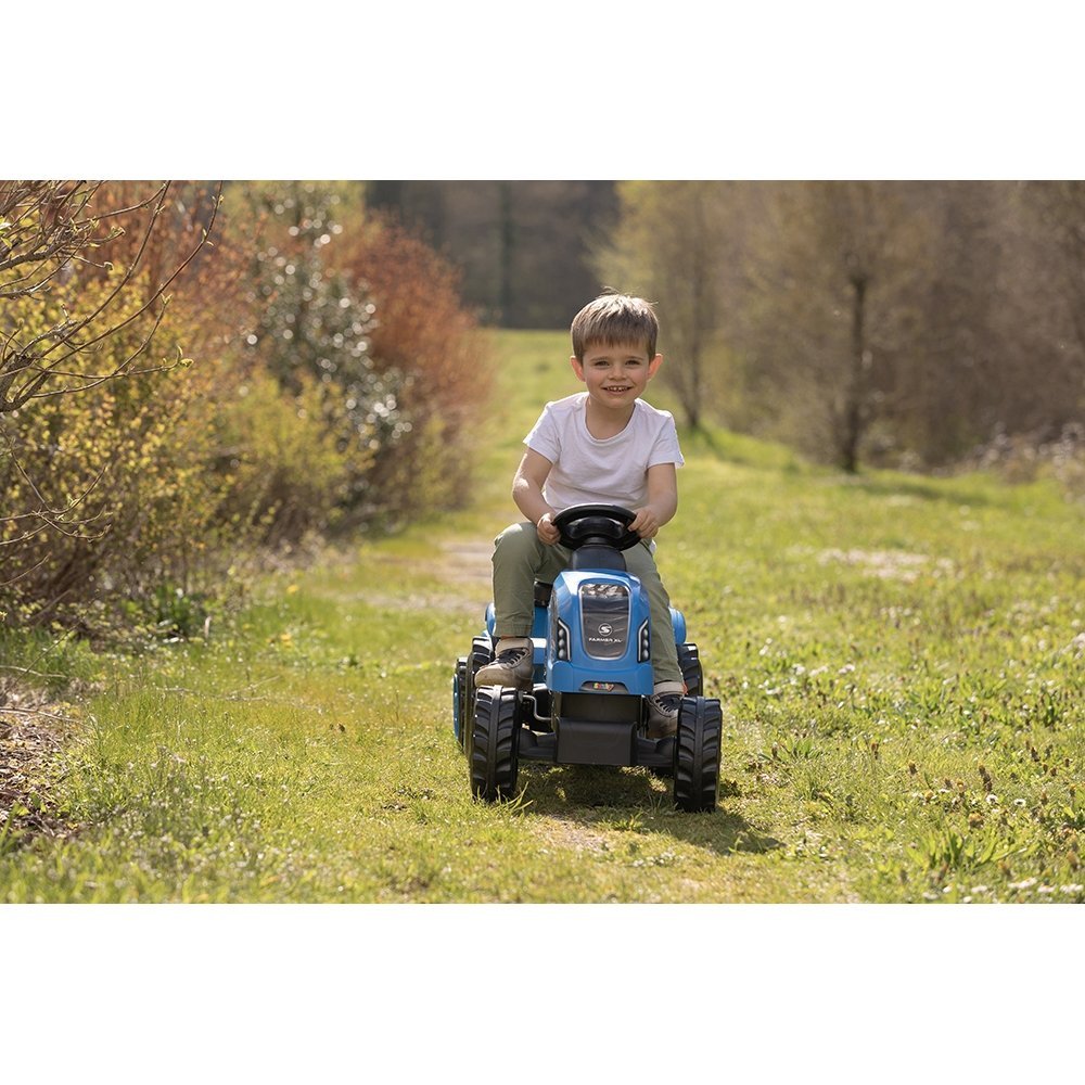 Tractor cu pedale si remorca Smoby Farmer XL albastru – imaginea 3