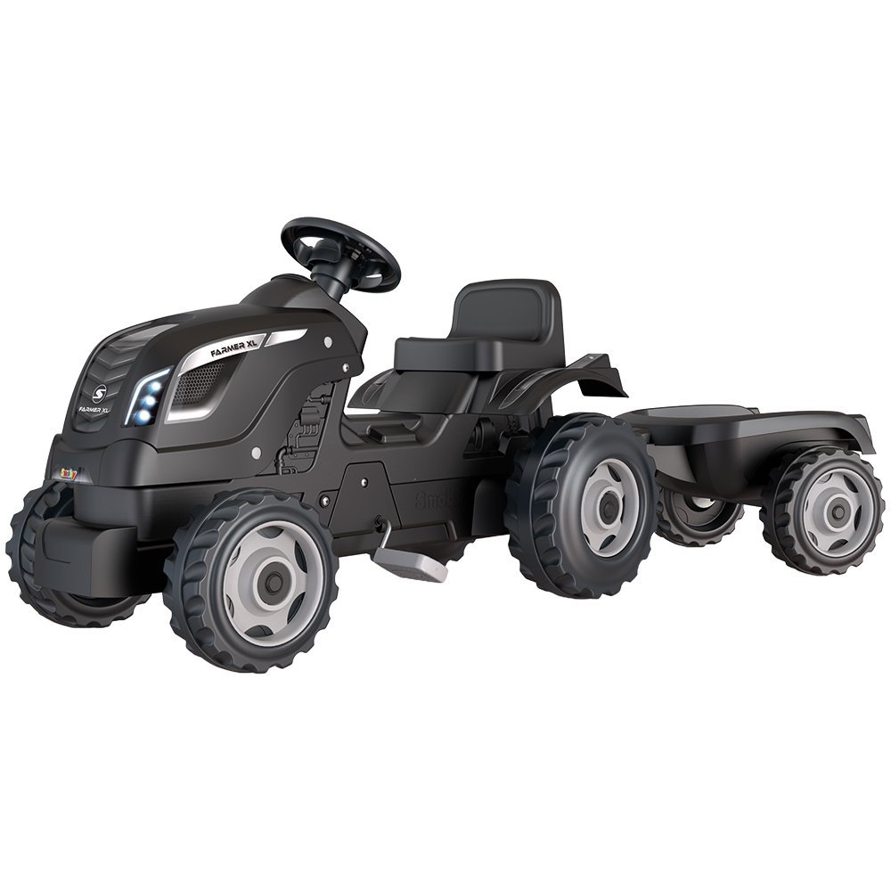 Tractor cu pedale si remorca Smoby Farmer XL negru – imaginea 8