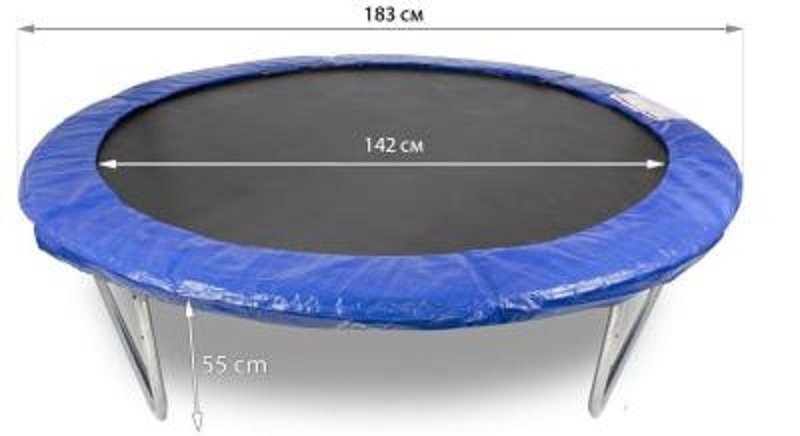 Trambulina cu plasa de protectie si scara diametru 183 cm – imaginea 3
