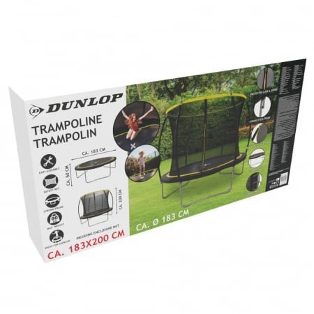 Trambulina cu plasa de siguranta Dunlop 183×50 cm – imaginea 5