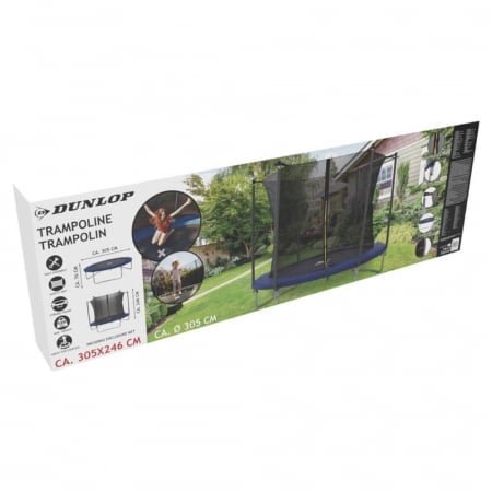 Trambulina cu plasa de siguranta Dunlop 305×76 cm – imaginea 5
