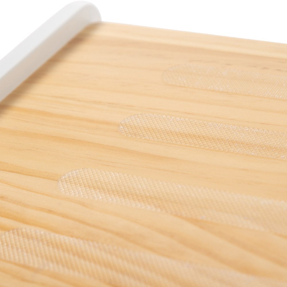 Treapta inaltator Childhome 35x23x18 cm lemn natural alb – imaginea 3