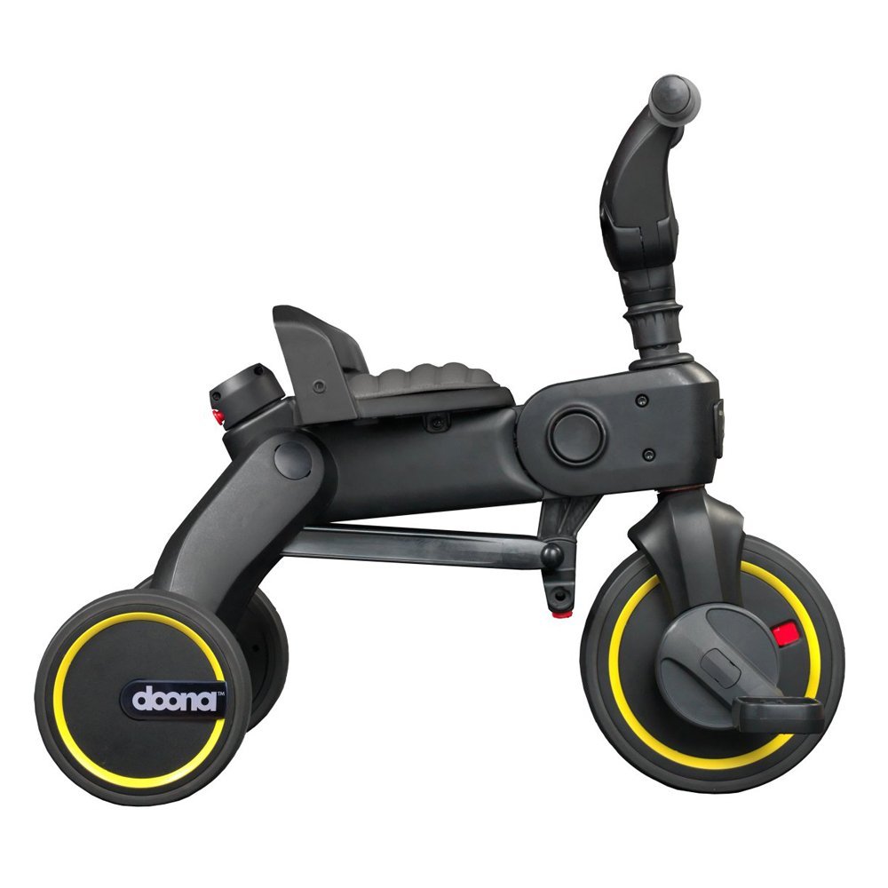 Tricicleta pentru copii Doona Liki Trike S1 Grey Hound ultrapliabila, maner cu control al directiei, spatar reglabil multiple pozitii, cadru de aluminiu, roti din cauciuc Eva, suse detasabile cu spuma de memorie, capotina cu protectie UV – imaginea 3