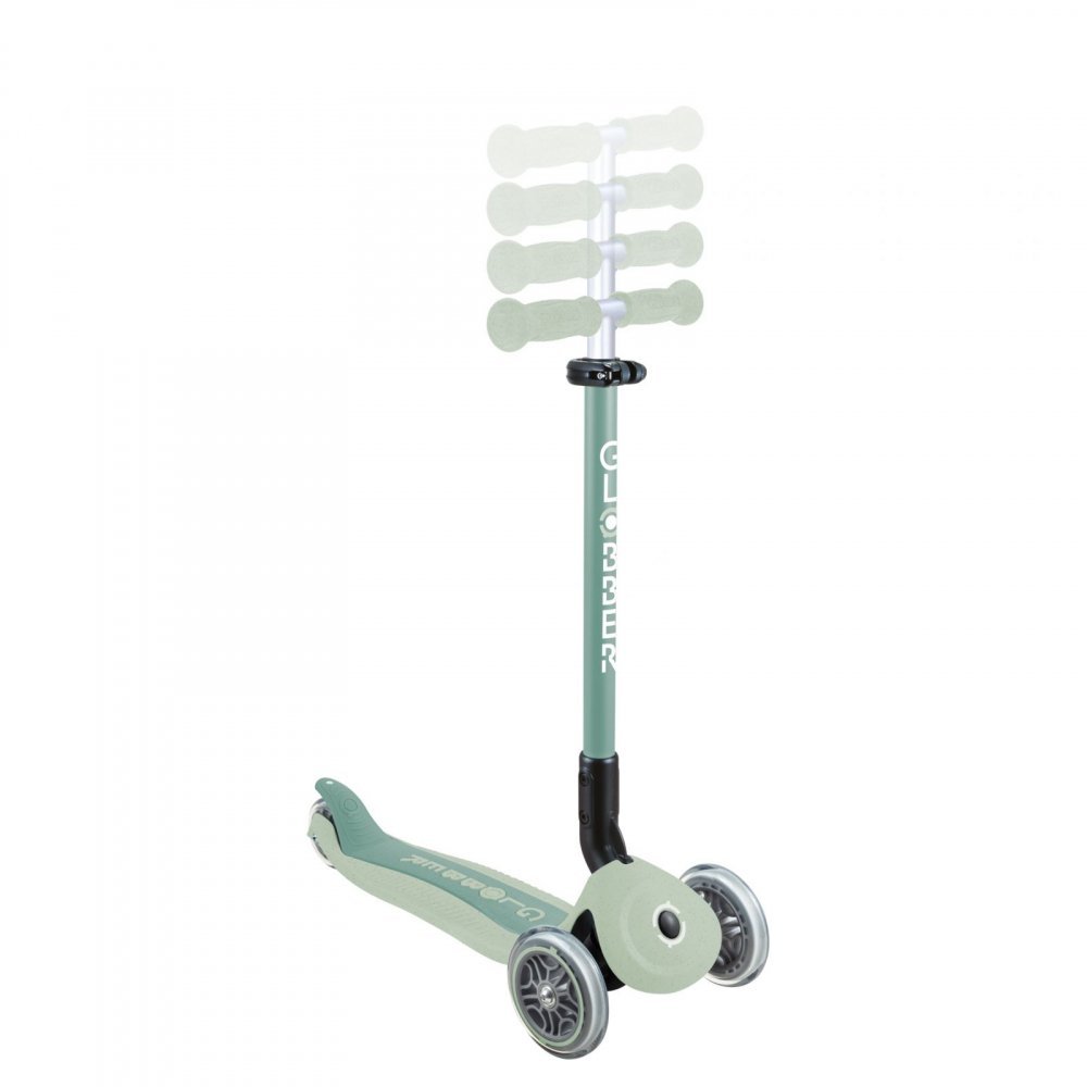 Trotineta 3 in 1 pentru copii Globber Go Up Active Verde Fistic, ecologic, ghidon si scaun ajustabile, rulmenti ABEC 9 – imaginea 2