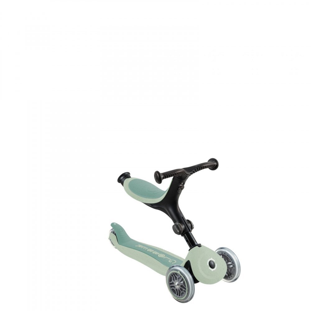 Trotineta 3 in 1 pentru copii Globber Go Up Active Verde Fistic, ecologic, ghidon si scaun ajustabile, rulmenti ABEC 9 – imaginea 3