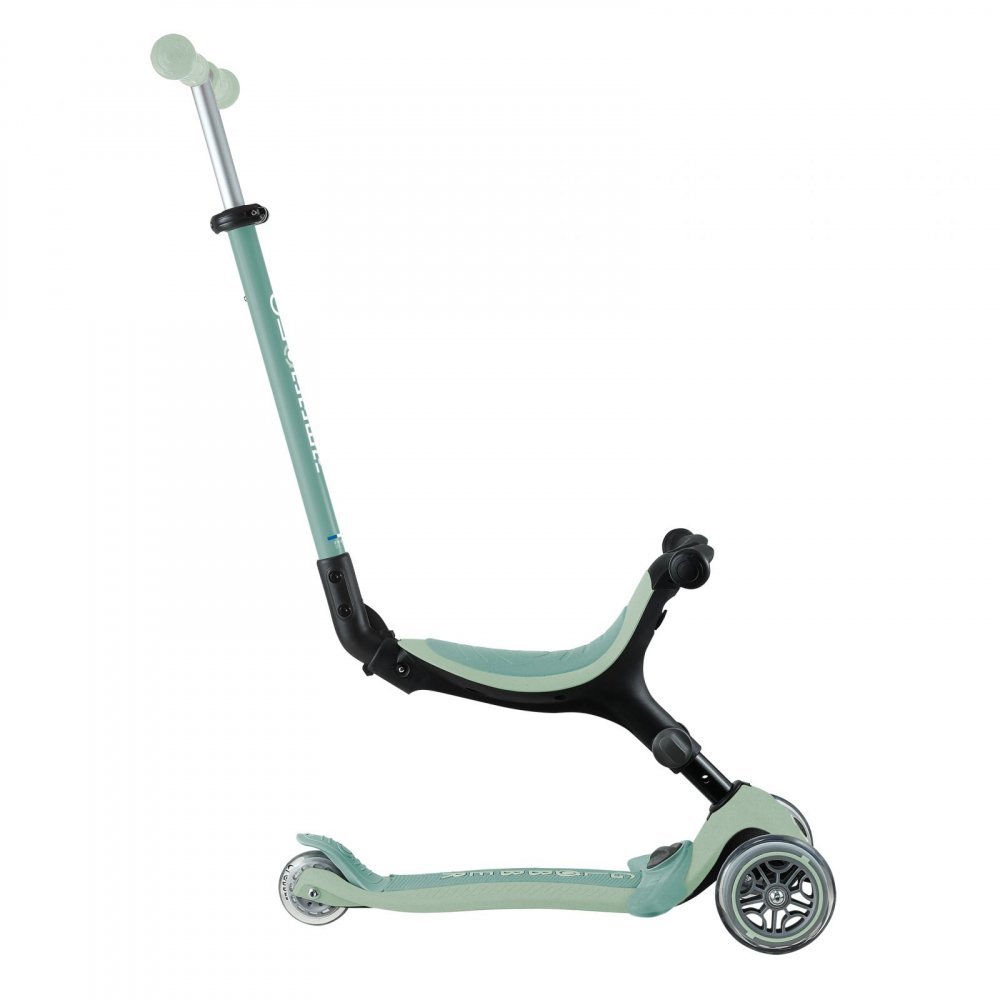 Trotineta 3 in 1 pentru copii Globber Go Up Active Verde Fistic, ecologic, ghidon si scaun ajustabile, rulmenti ABEC 9 – imaginea 8