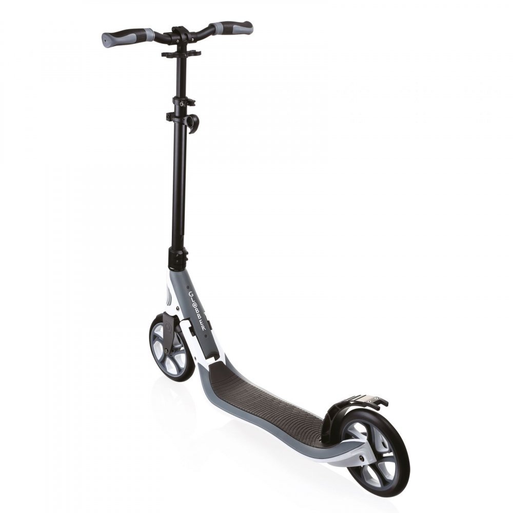 Trotineta Globber pliabila adult One NL 205 alb, cadru din aluminiu, ghidon reglabil, platforma antiderapanta, greutate admisa 100 kg – imaginea 3