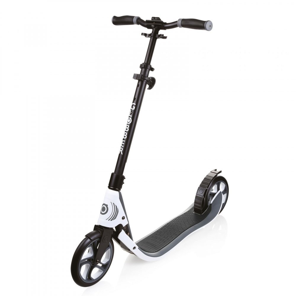 Trotineta Globber pliabila adult One NL 205 alb, cadru din aluminiu, ghidon reglabil, platforma antiderapanta, greutate admisa 100 kg – imaginea 4