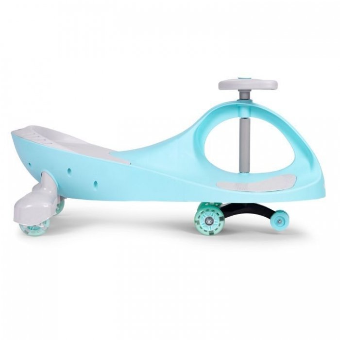 PlasmaCar gravitationala Ecotoys YM-SW-1 albastru, tip barca cu roti led din cauciuc moale, suporturi antiderapante pentru picioare, sarcina maxima 120 kg – imaginea 2