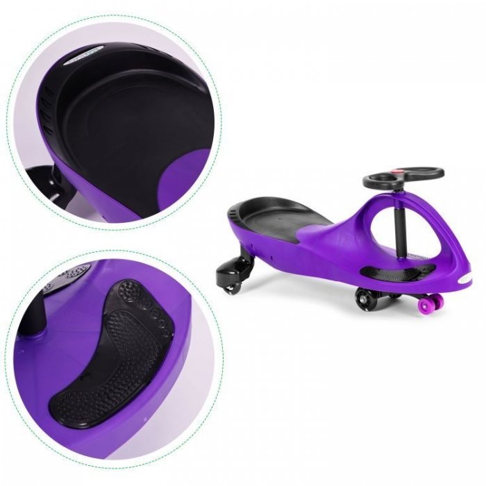 PlasmaCar gravitationala Ecotoys YM-SW-1 Mov, tip barca cu roti led din cauciuc moale, suporturi antiderapante pentru picioare, sarcina maxima 120 kg – imaginea 7
