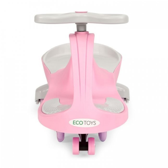 PlasmaCar gravitationala Ecotoys YM-SW-1 Pink, tip barca cu roti led din cauciuc moale, suporturi antiderapante pentru picioare, sarcina maxima 120 kg – imaginea 5