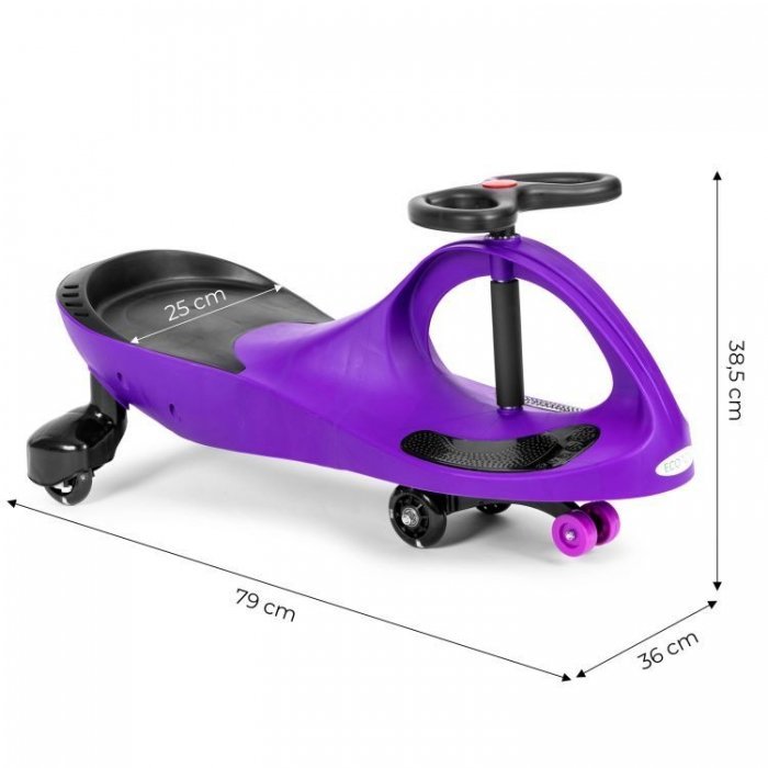 PlasmaCar gravitationala Ecotoys YM-SW-1 Mov, tip barca cu roti led din cauciuc moale, suporturi antiderapante pentru picioare, sarcina maxima 120 kg – imaginea 8