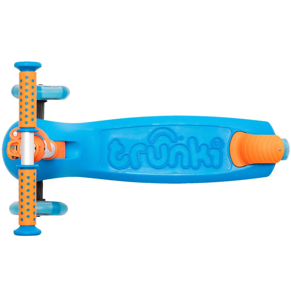 Trotineta pliabila Trunki albastru L cu ghidon reglabil, curea si husa pentru transport, greutate admisa 75 kg – imaginea 2