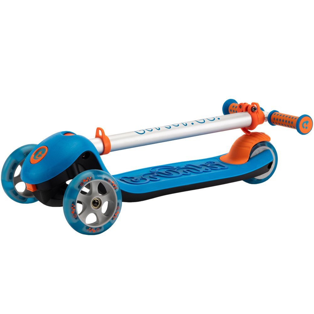 Trotineta pliabila Trunki albastru L cu ghidon reglabil, curea si husa pentru transport, greutate admisa 75 kg – imaginea 3