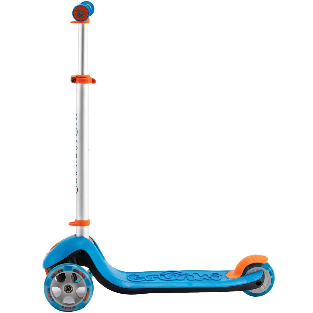 Trotineta pliabila Trunki albastru L cu ghidon reglabil, curea si husa pentru transport, greutate admisa 75 kg – imaginea 4
